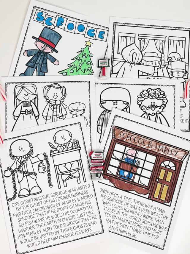 a christmas carol coloring storybook