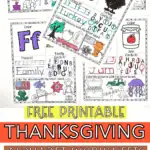 thanksgiving alphabet worksheets