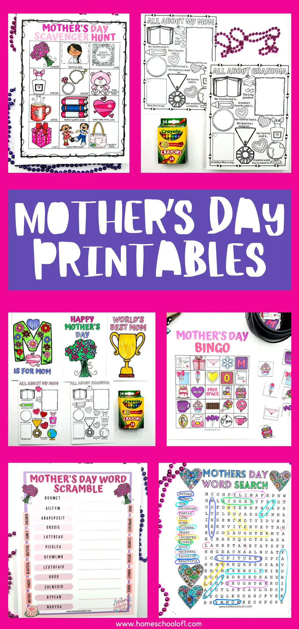 mother's day printables for kids