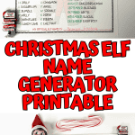 CCHRISTMAS ELF NAME GENERATOR PRINTABLCHRISTMAS ELF NAME GENERATOR PRINTABLE