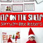 elf on the shelf sorry im late letter