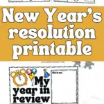 free new year's eve resolution printable for kids