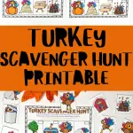 free turkey scavenger hunt printable