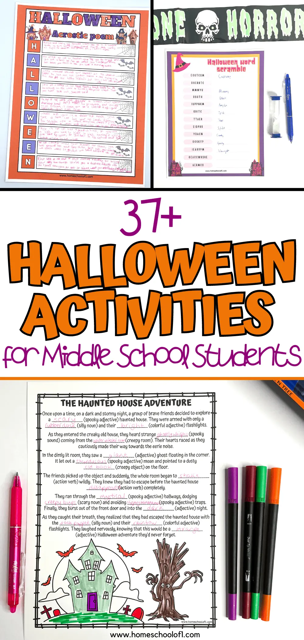 fun hallloween activities for middle schoolers