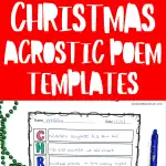 Free Christmas Acrostic Poem Template For Kids