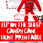 elf on the shelf candy cane hunt