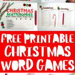 free printable christmas word games