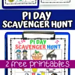 pi day scavenger hunt printable