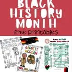 Black History Month printable activities