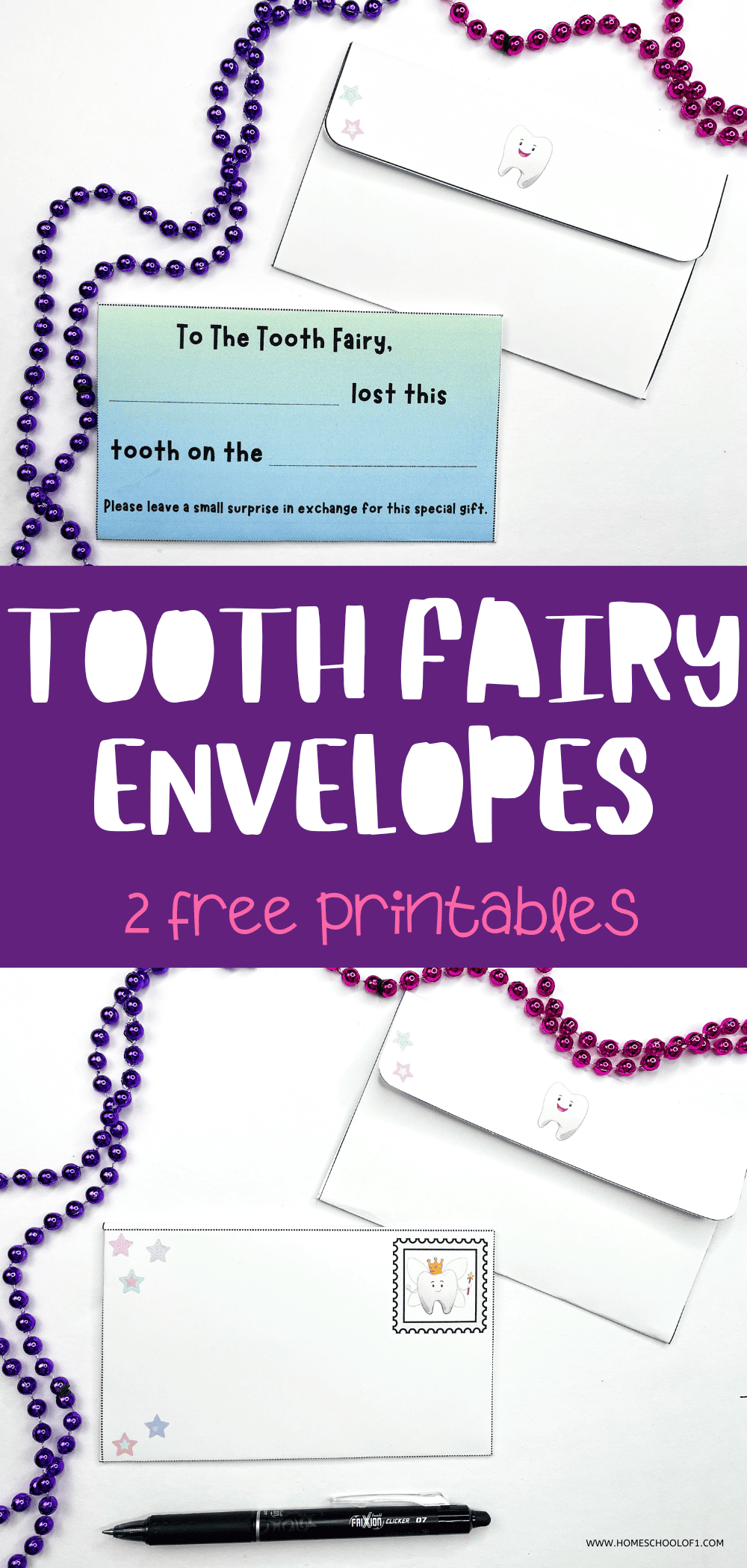 Free Printable Tooth Fairy Envelope Template