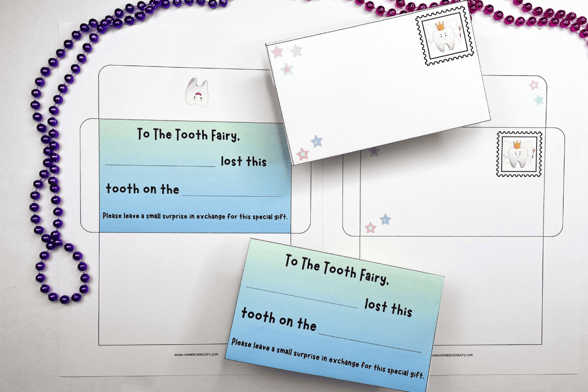 Free Printable Tooth Fairy Envelope Template