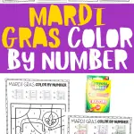 MARDI GRAS COLOR BY NUMBER