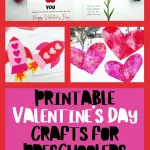 Printable Valentine's Day crafts for preschoolers