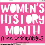 Women's History Month printables