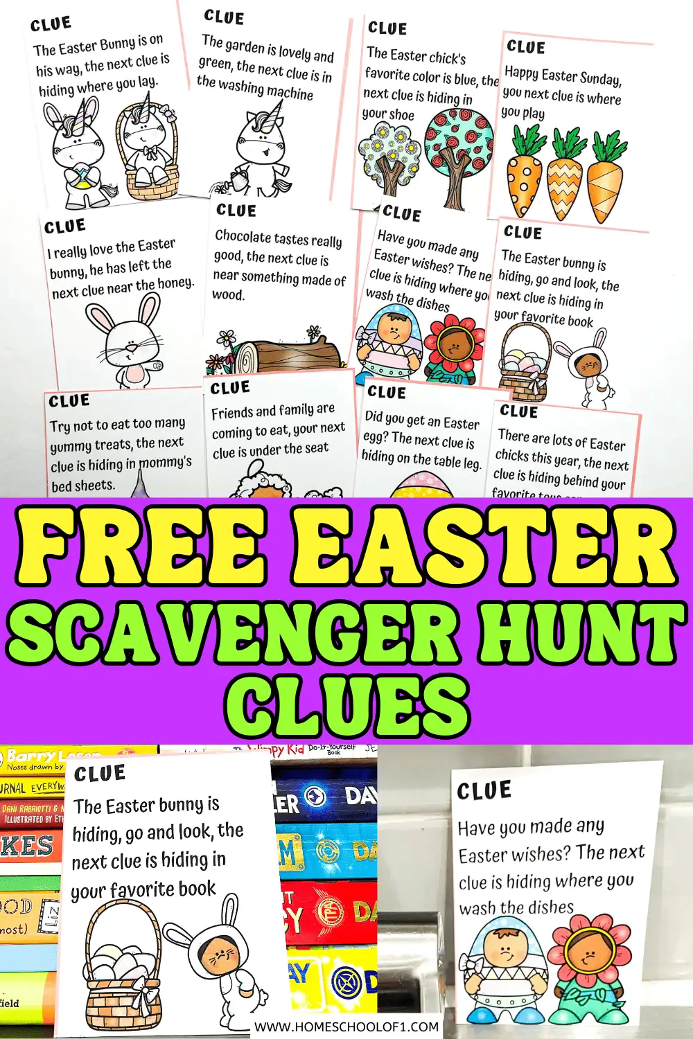 easter scavenger hunt clues 