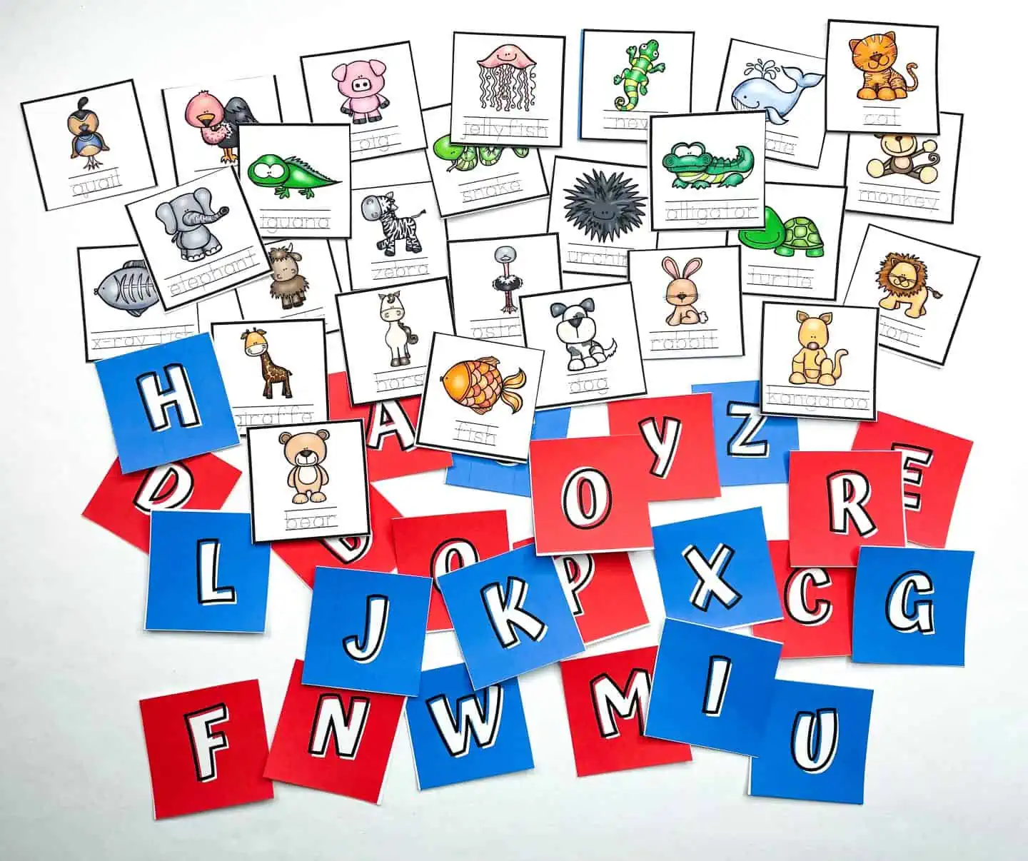 free alphabet matching game printable