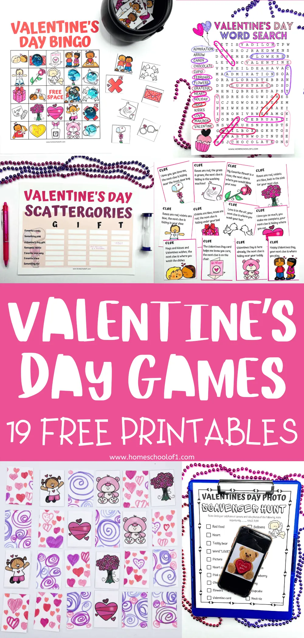 Free Printable Valentine's Games for Kids