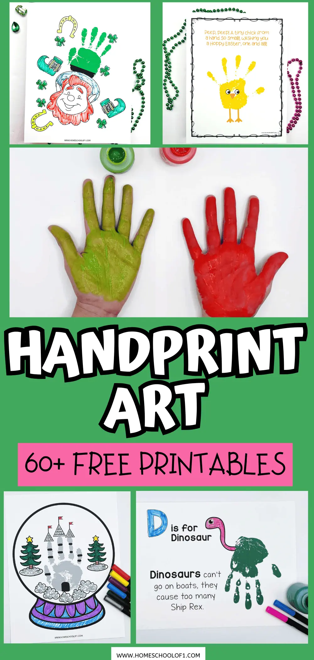 handprint art free printables