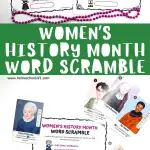 women's history month word scramble printable