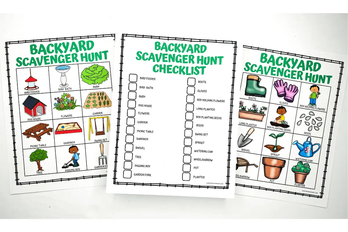 Backyard Scavenger hunt