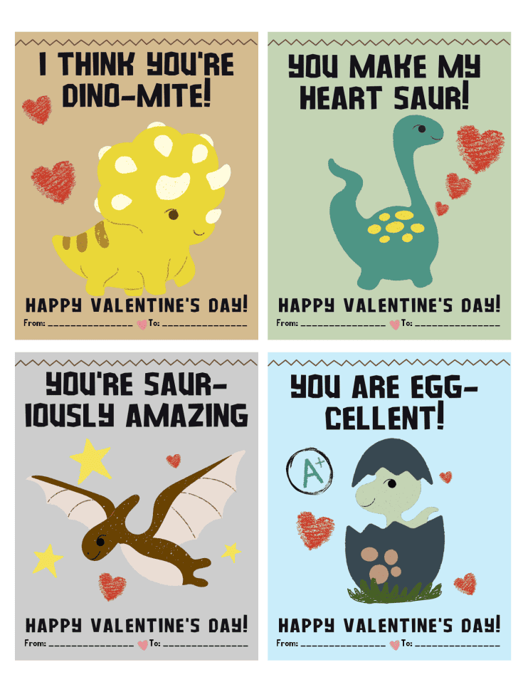 21 Free Printable Valentine s Day Cards For Kids