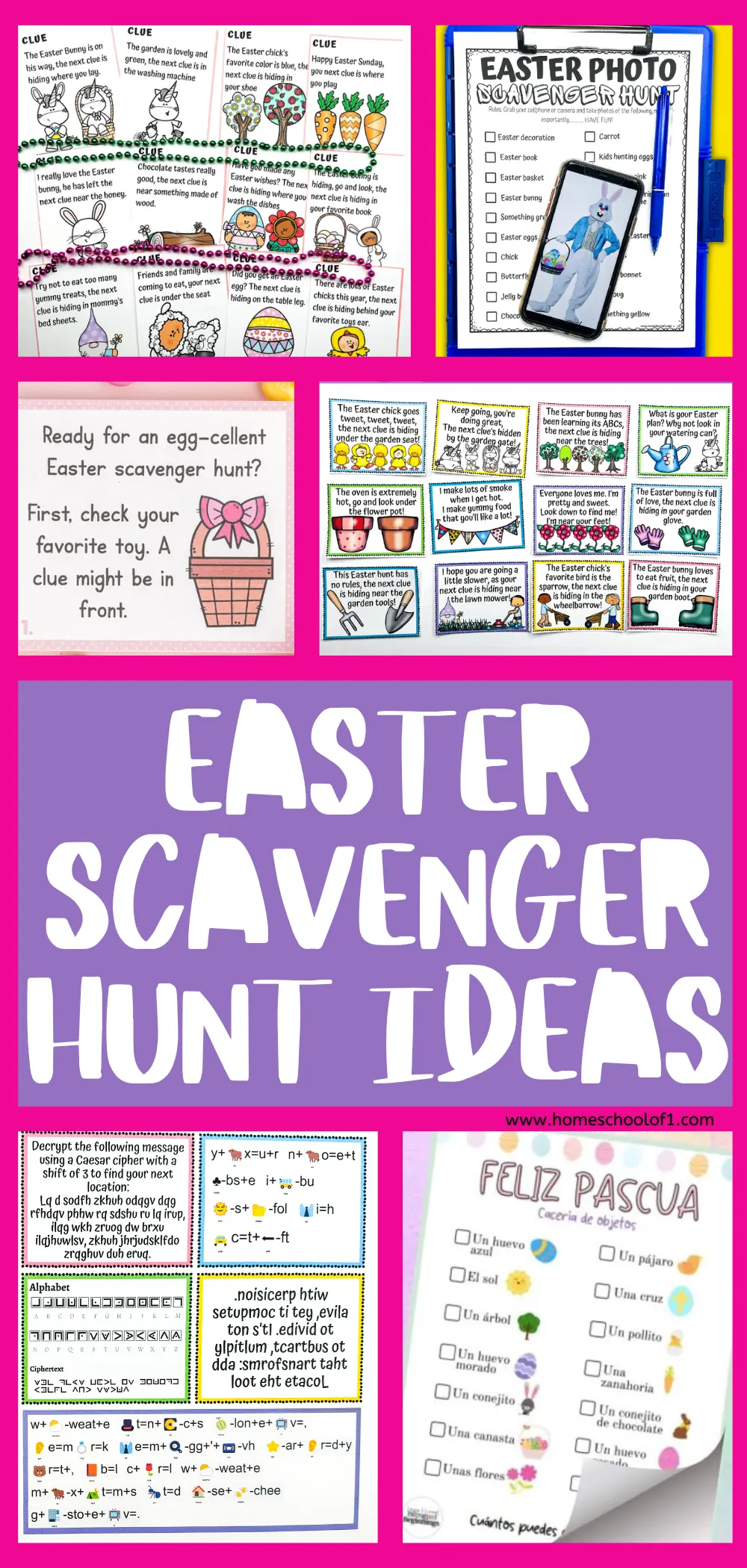 Easter scavenger hunt ideas