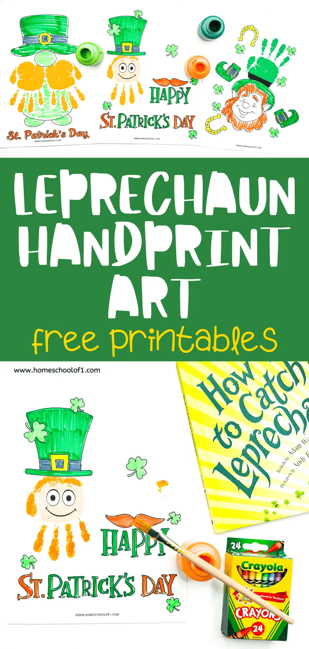 Leprechaun handprint art