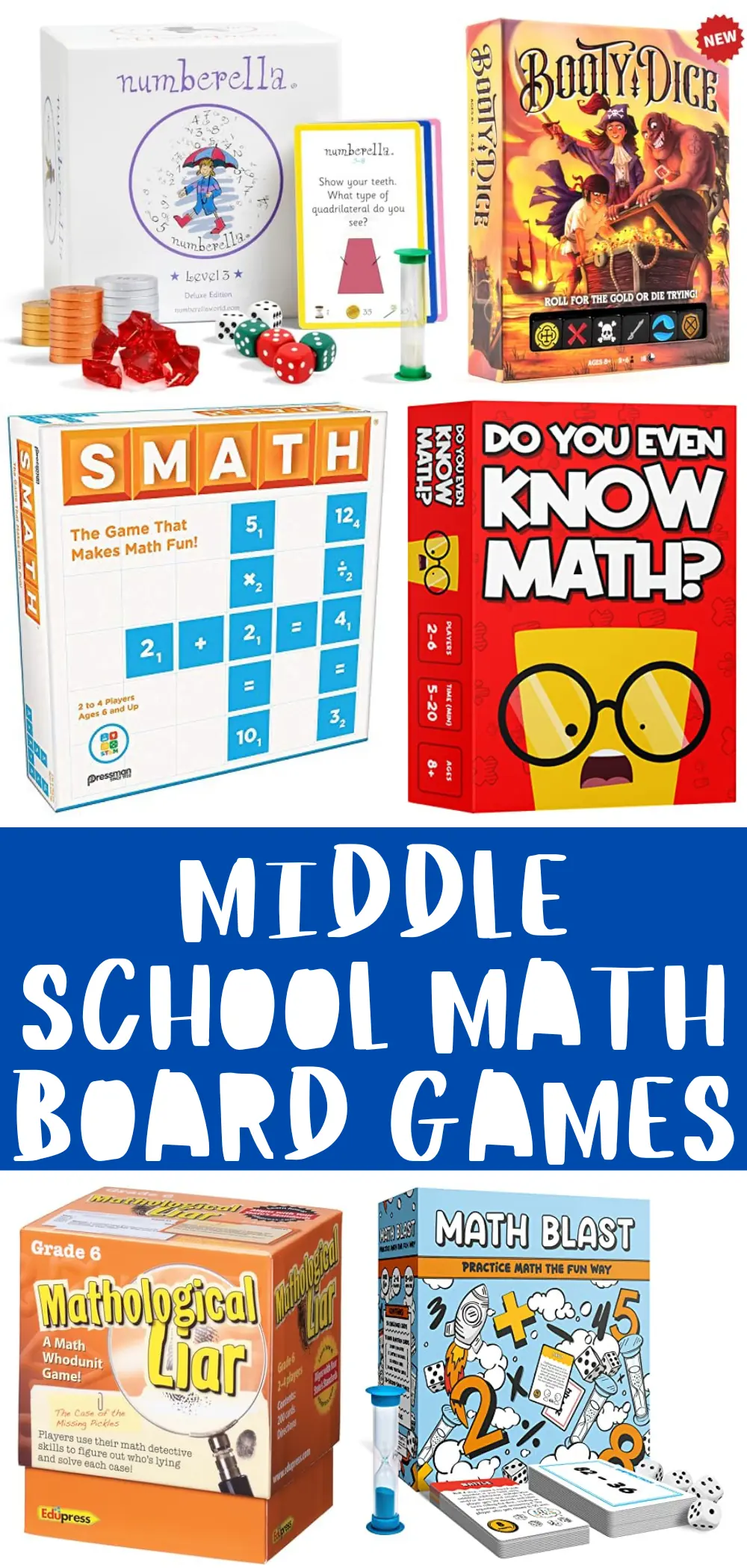 Middle school math board games