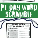 Pi Day word scramble