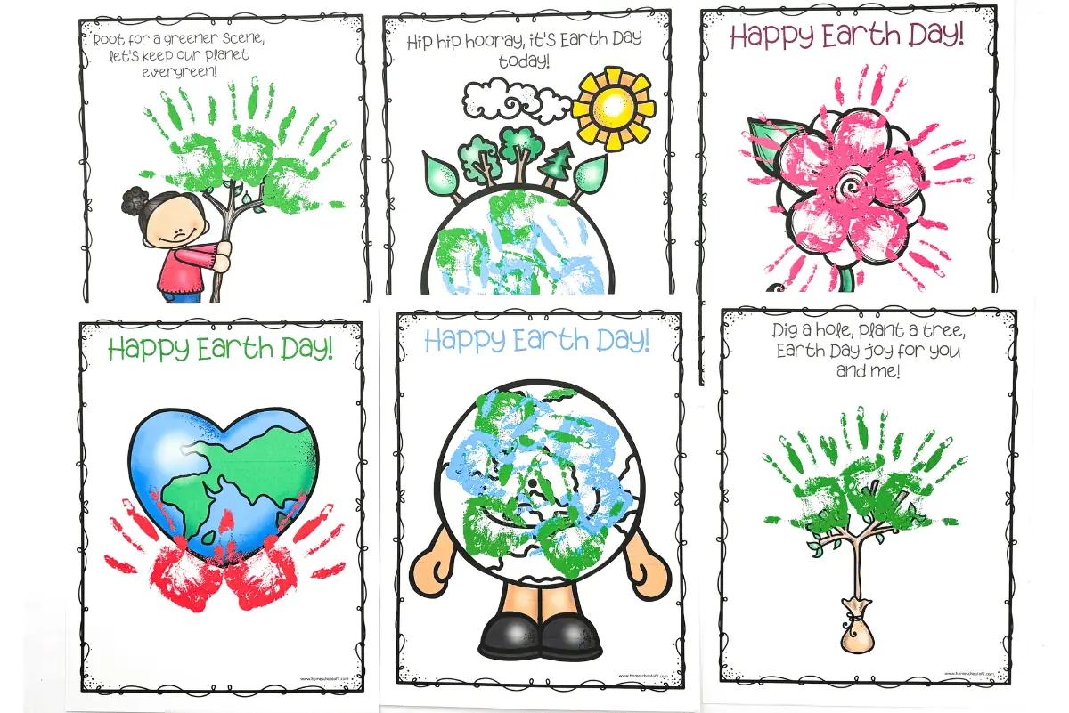 earth day handprint crafts