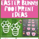 easter bunny footprint ideas