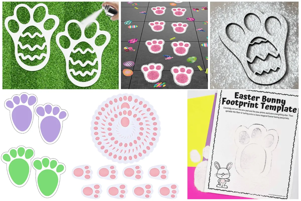 easter bunny tracks ideas