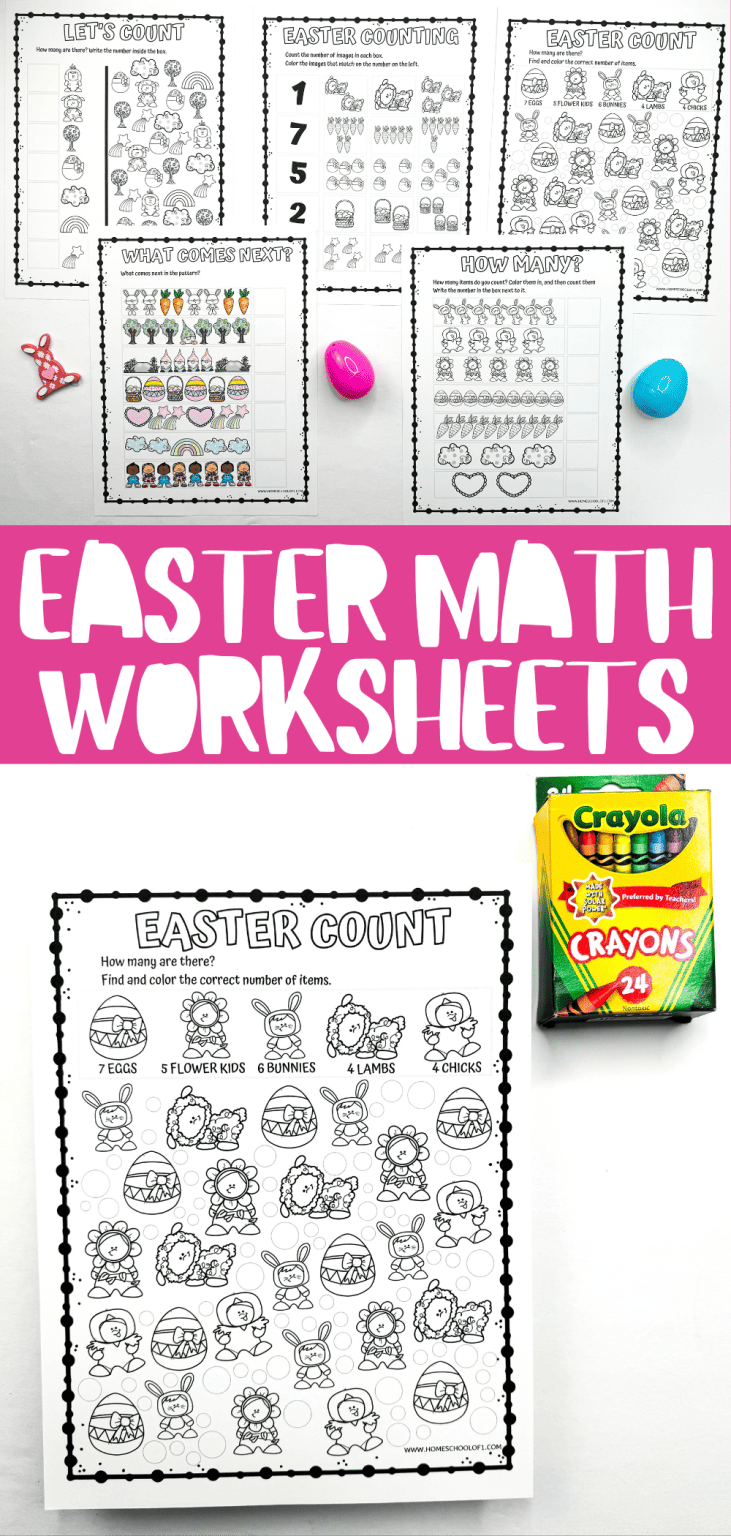 Free Printable Easter Math Worksheets For Kindergarten