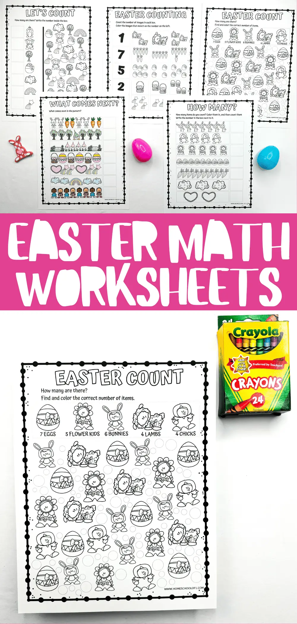 easter math worksheets