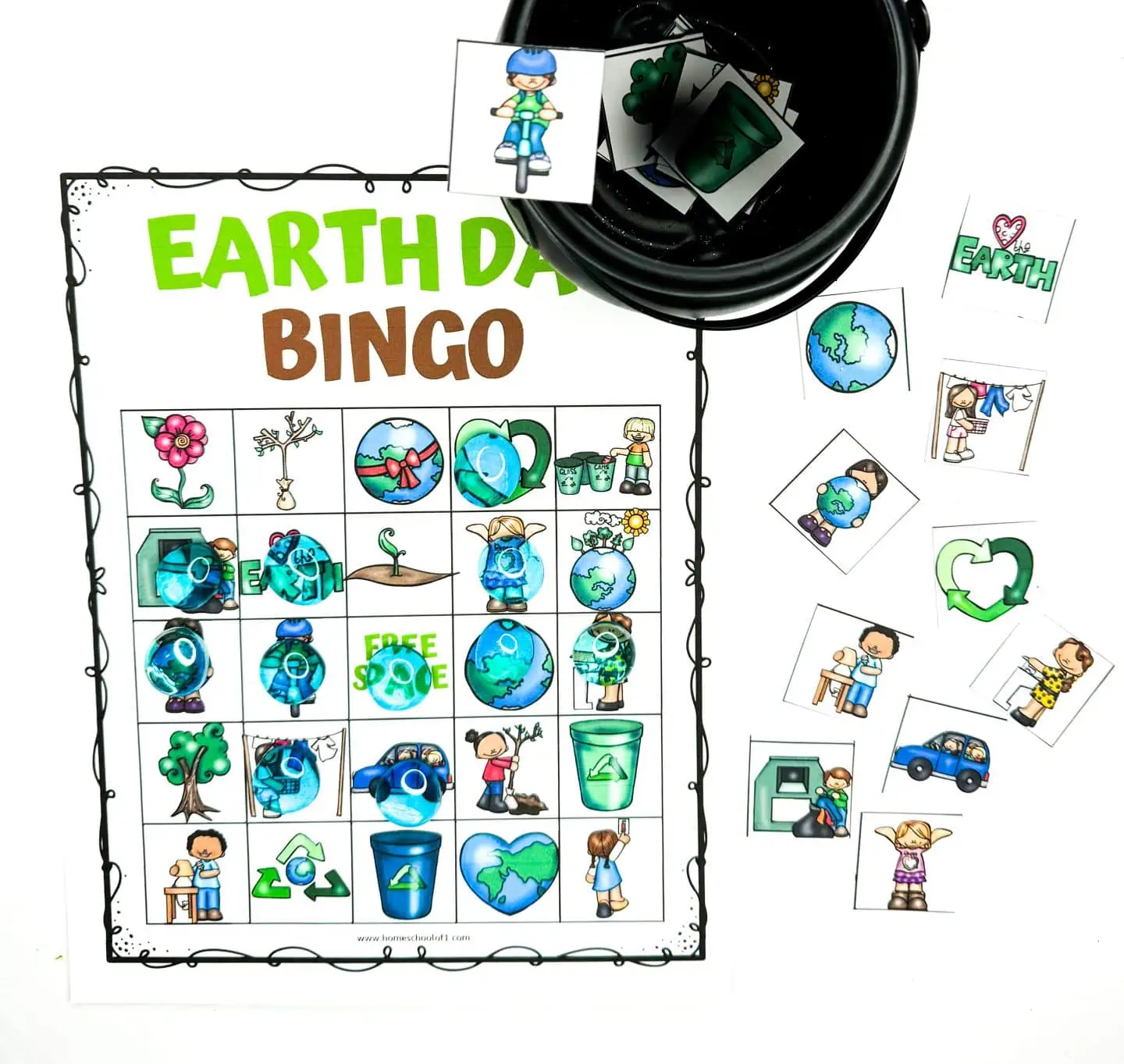 free Earth Day bingo board