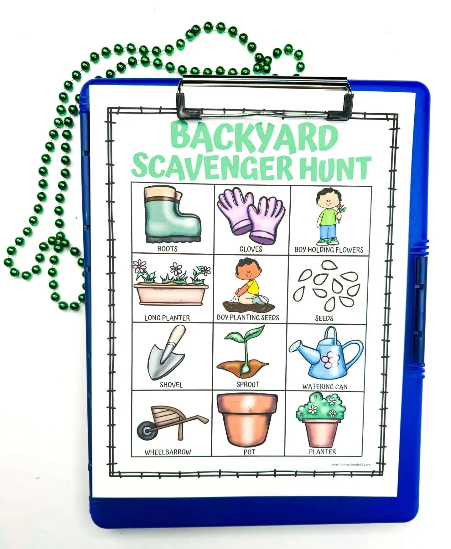 free backyard hunt printable