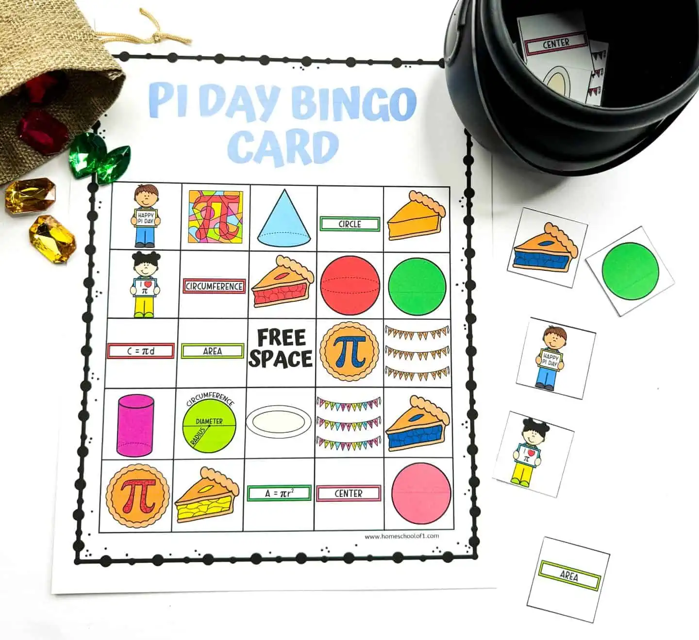 free pi bingo printable