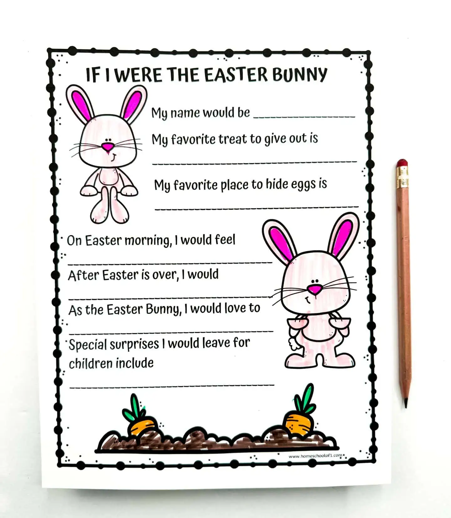 free printable if i were the easter bunny