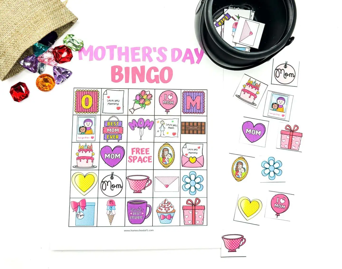 free printable mothers day bingo