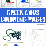 greek gods coloring pages