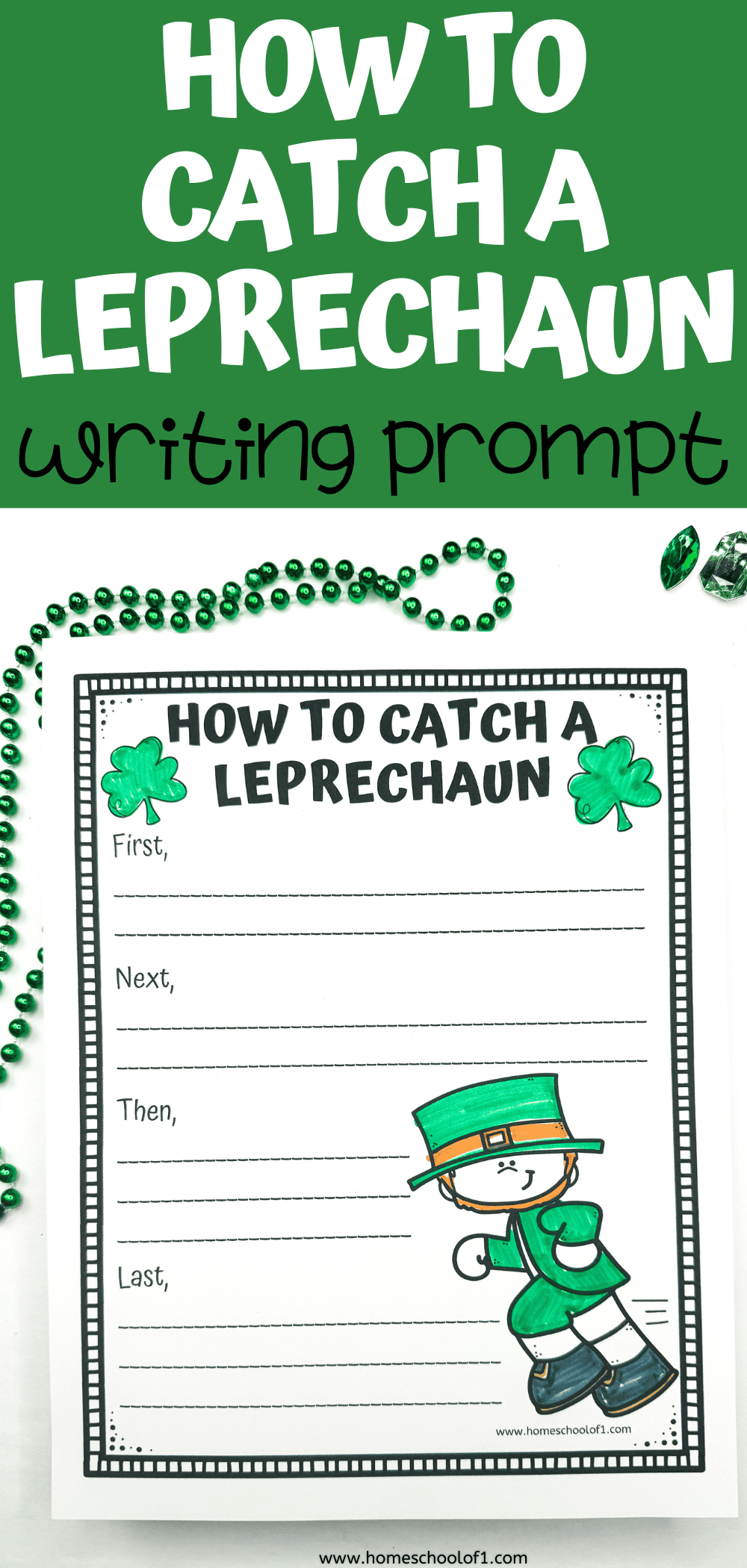 How to Catch a Leprechaun Writing Prompt (Free Printable)