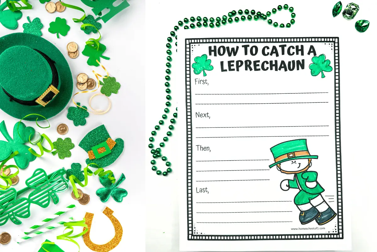 how to catch a leprechaun writing worksheet