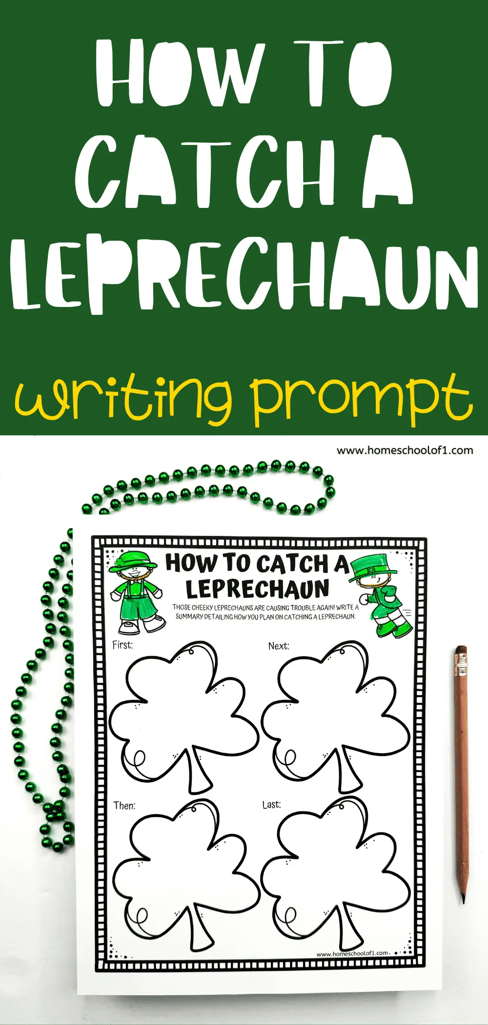 how to catch a leprechaun writing