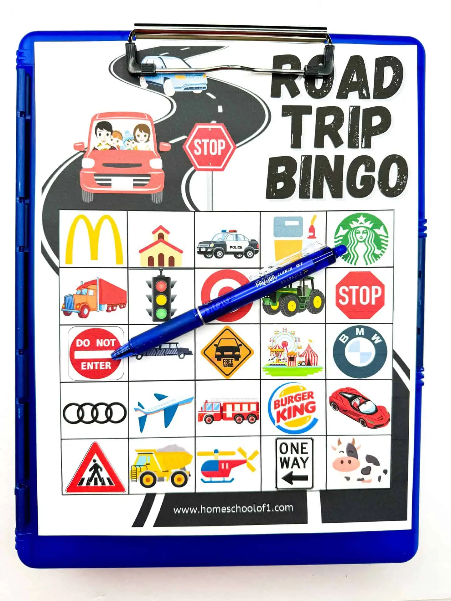 road trip bingo printable free