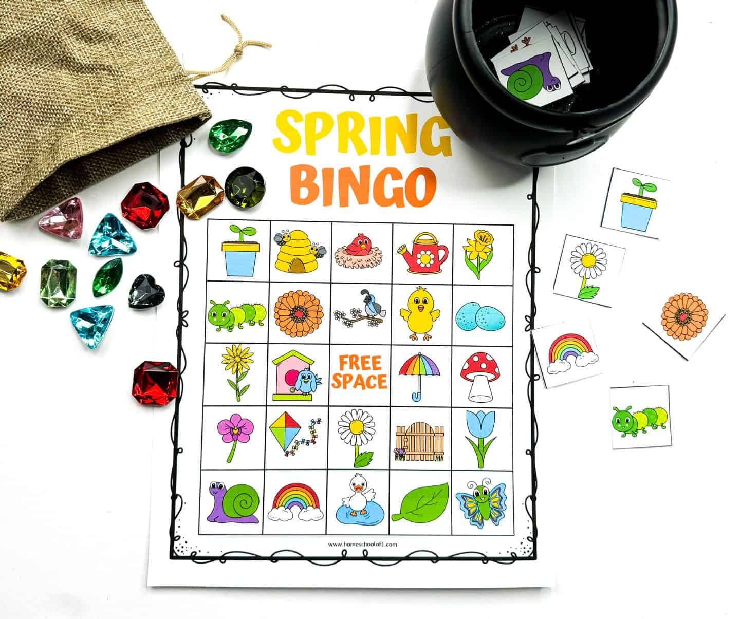 spring bingo free printable