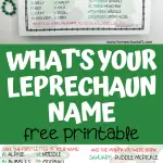 what's your leprechaun name printable