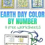 FREE PRINTABLE EARTH DAY COLOR BY NUMBER