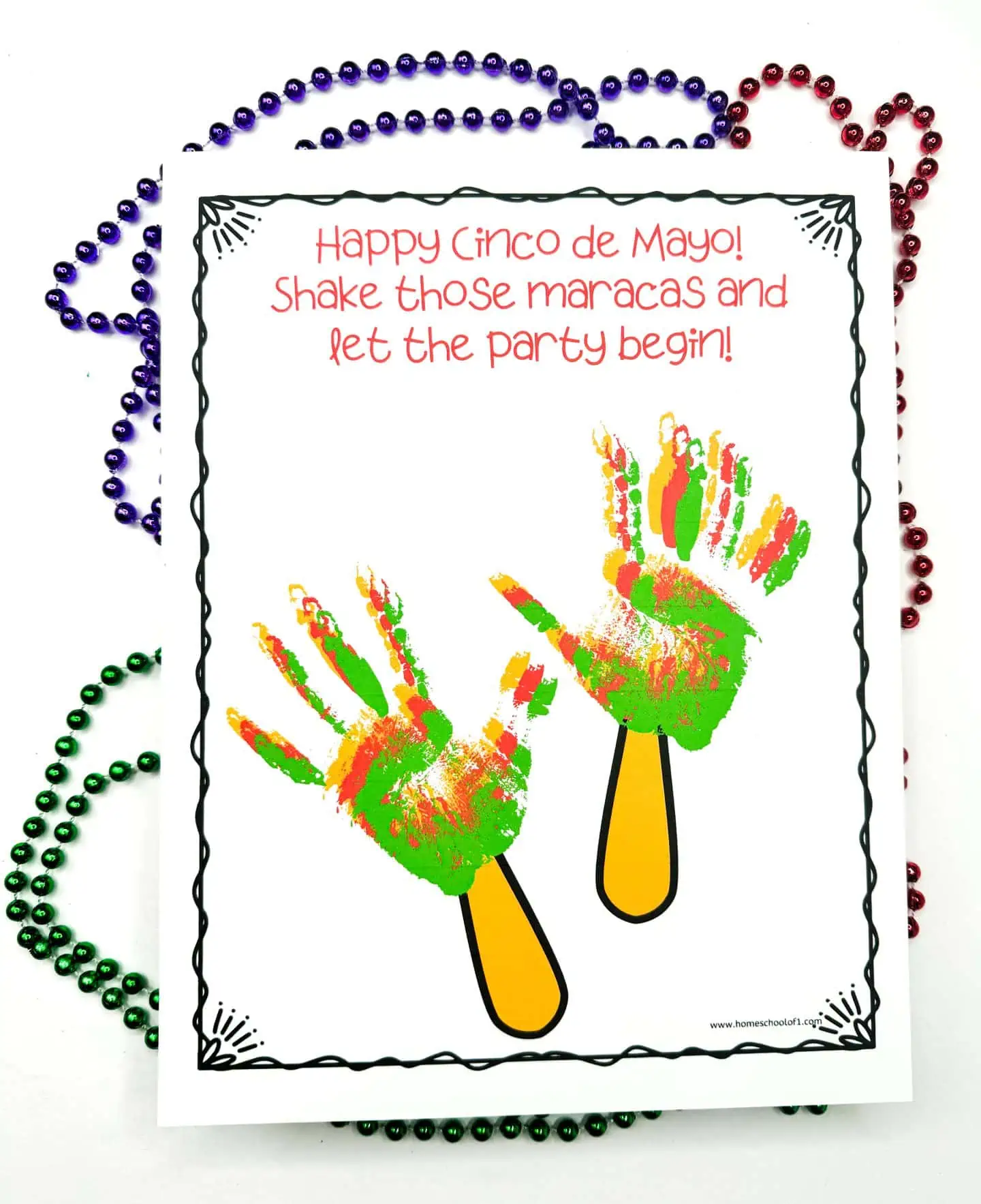 Maracas handprint art