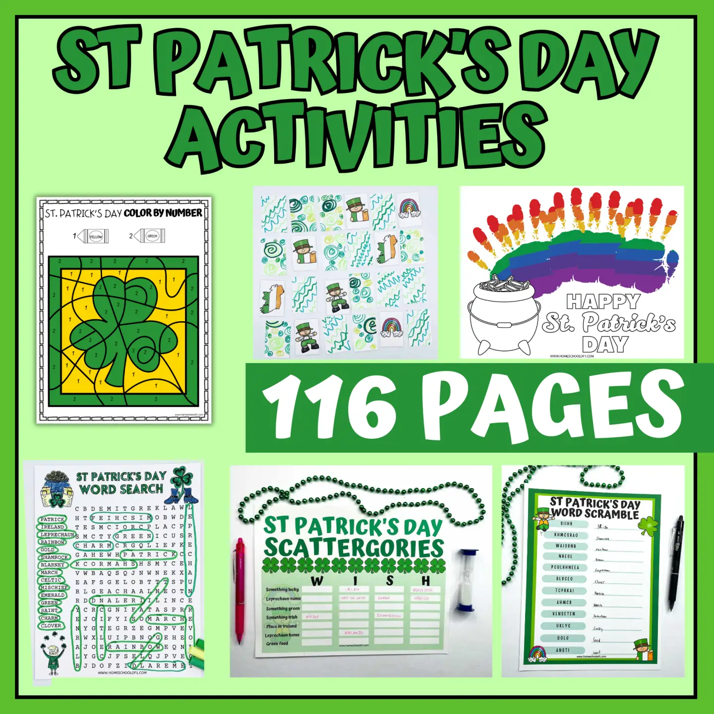 St Patrick's Day activity bundle