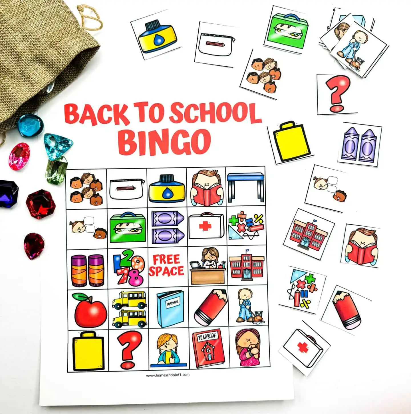 back to school bingo boards